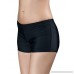 Hilor Women's UPF 50+ Basic Solid Color Bikini Bottom Boy Leg Swim Bottom Shortini Black B071L7T5JH